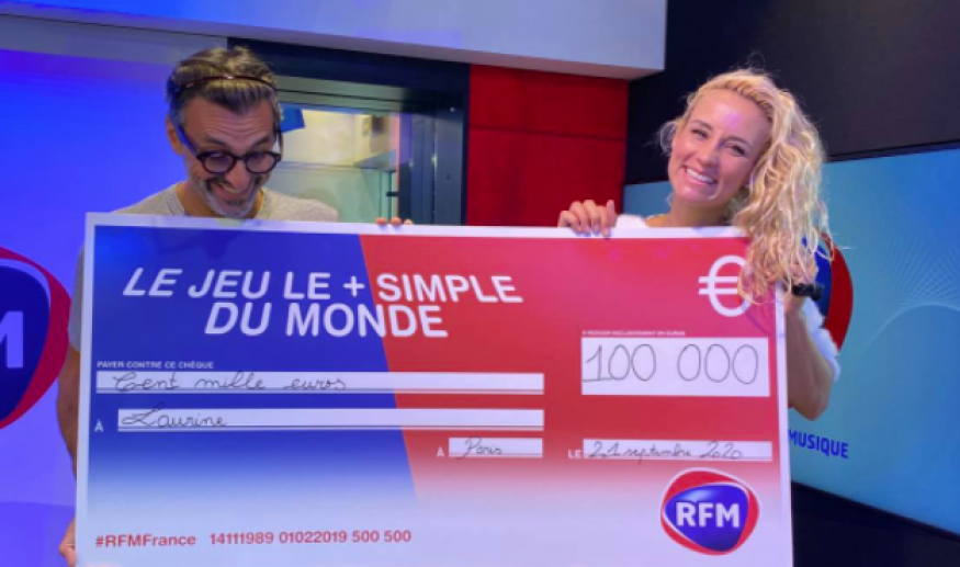 Notre auditrice Laurine remporte 100.000 euros cash !