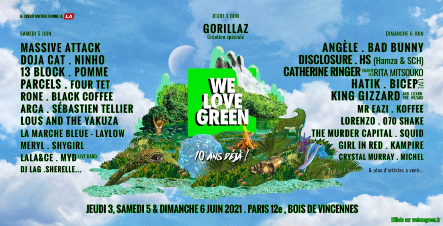 We Love Green: Catherine Ringer, Angèle et Pomme au programme de la 10ème édition !