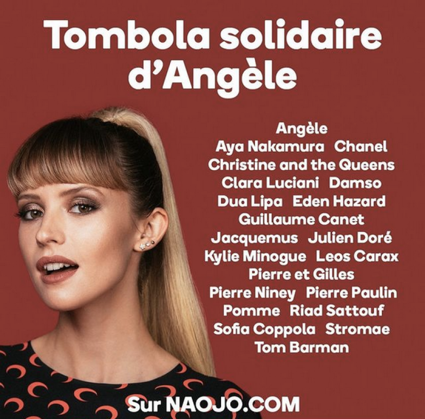 Angèle ouvre une tombola solidaire pour financer la recherche contre le cancer des enfants !