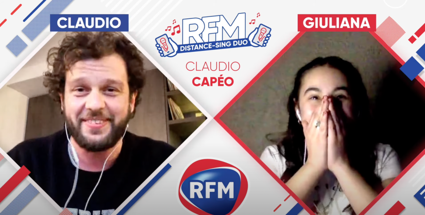 RFM Distance Sing Duo : Claudio Capéo propose à la gagnante du concours de venir chanter avec lui sur un prochain concert !