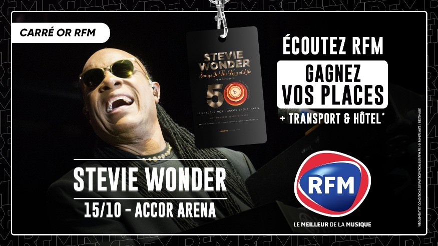 Gagnez vos places pour le concert de Stevie Wonder à Paris