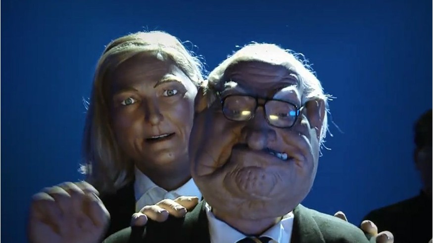Les Guignols parodient Marine Le Pen et Christine And The Queens