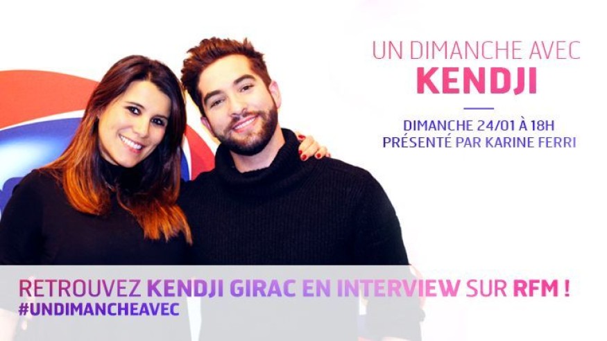 Ce dimanche, Karine Ferri reçoit Kendji
