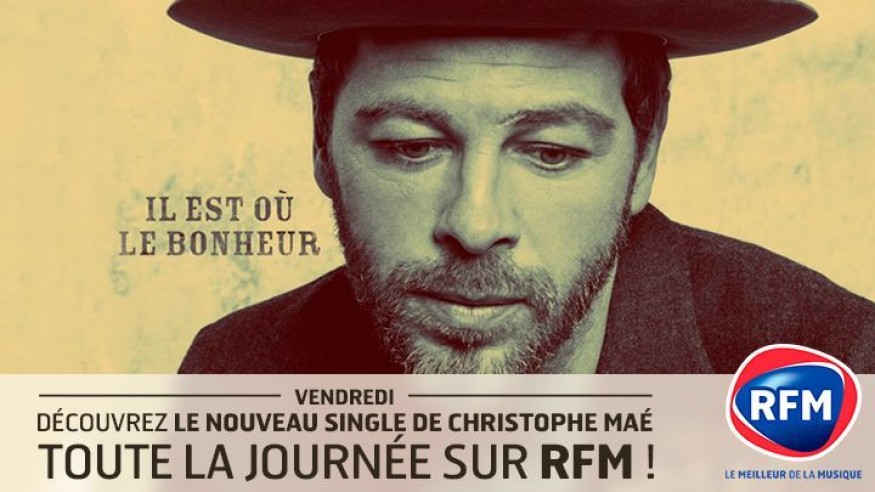 Christophe Maé: découvrez son nouveau single «Il est où le bonheur»