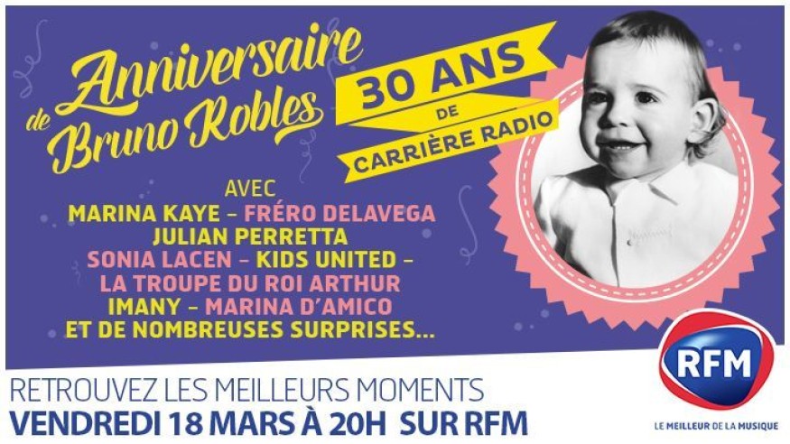 Ce soir, revivez les meilleurs moments de l'anniversaire des 30 ans de carrière de Bruno Roblès