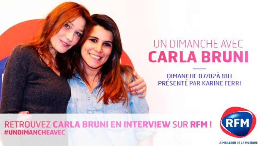 Dimanche, Carla Bruni-Sarkozy invitée de Karine Ferri