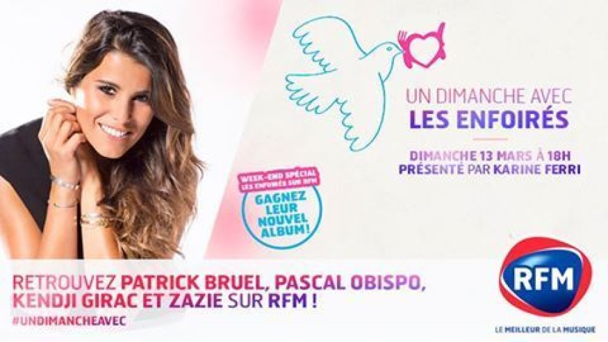 Dimanche, Les Enfoirés invités de Karine Ferri