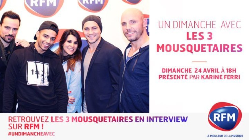 Dimanche, Karine Ferri reçoit la troupe des 3 Mousquetaires
