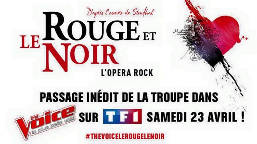 Samedi, Le Rouge et le Noir sur le plateau de The Voice