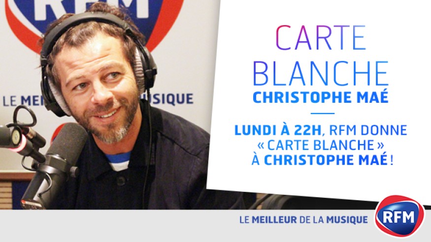 Lundi 13 juin, RFM donne «carte blanche» à Christophe Maé