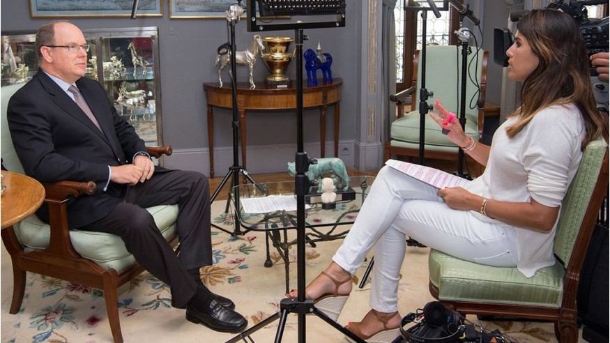 SAS le Prince Albert de Monaco interviewé par Karine Ferri