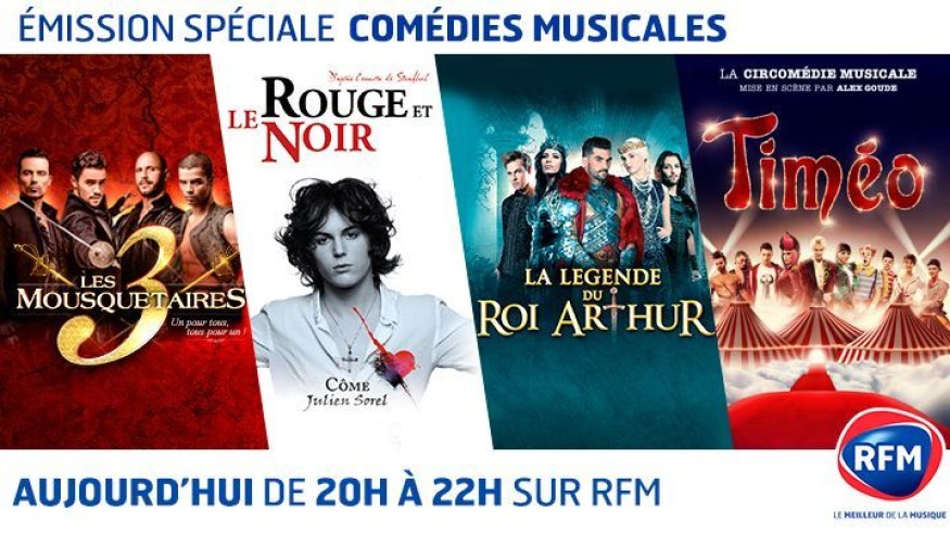 Vendredi 1er juillet : émission spéciale «comédies musicales» présentée par Karine Ferri