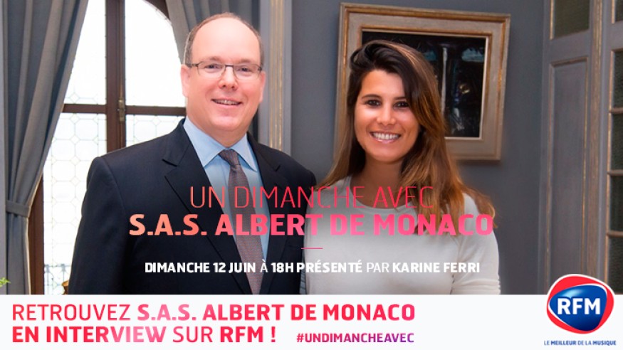 Dimanche, Karine Ferri reçoit S.A.S Albert de Monaco