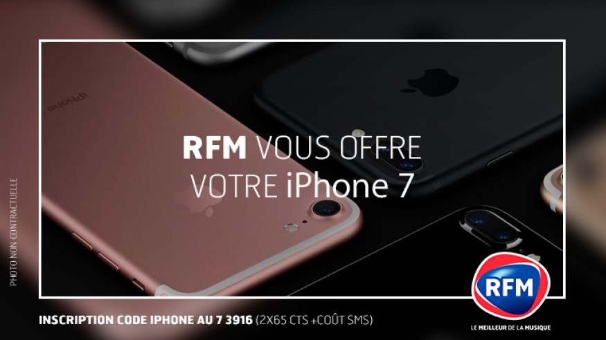 Demain, RFM vous offre votre iPhone 7