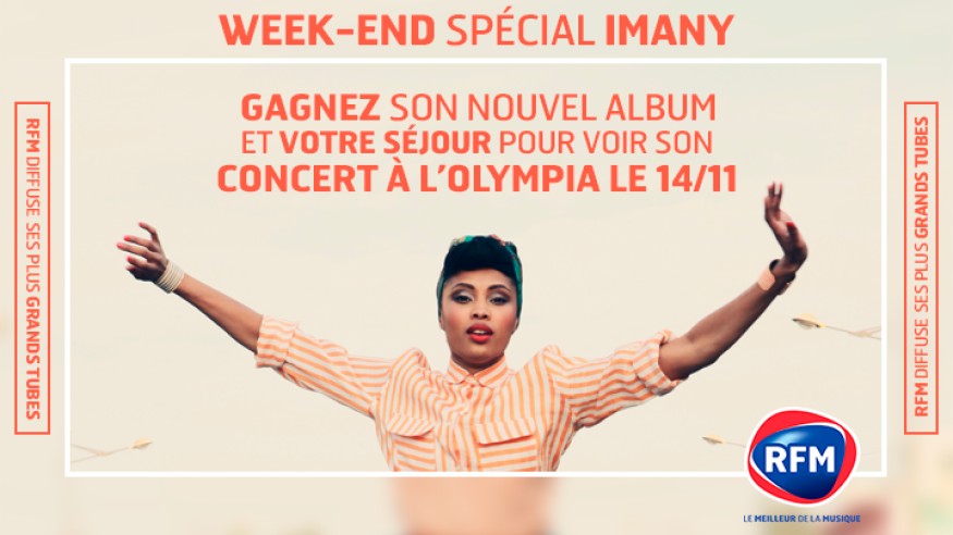 Ce weekend, Imany est à l’honneur sur RFM