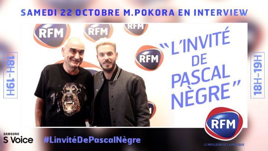 Samedi 22 octobre : M.Pokora est l’invité de Pascal Nègre