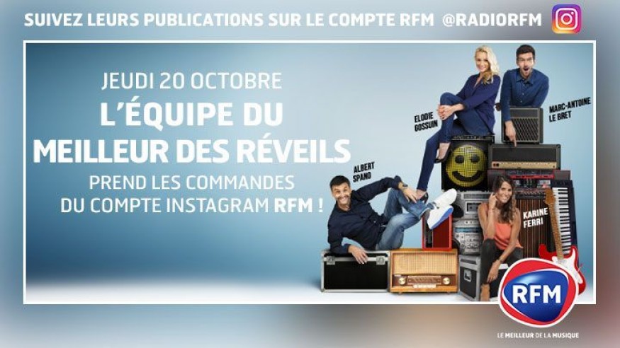 L’équipe du Meilleur des Réveils prend les commandes du compte Instagram RFM