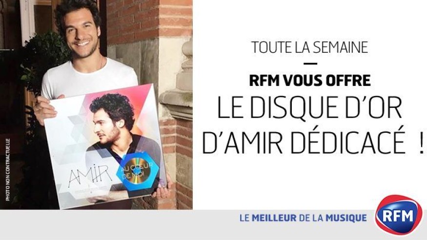 Amir : gagnez son disque d’or dédicacé avec RFM !