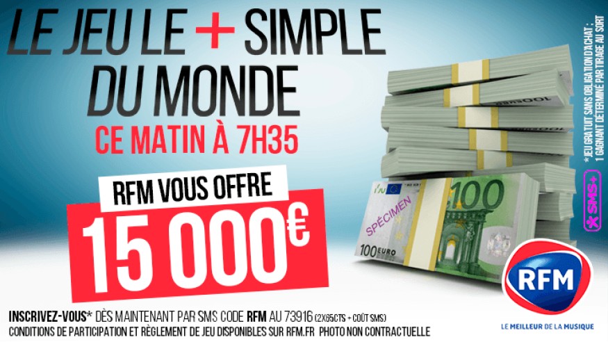 Ce matin à 7h35, 15.000 euros à gagner dans «Le jeu le plus simple du monde» !
