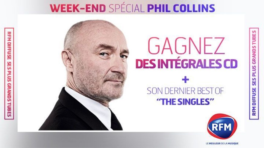 Weekend spécial Phil Collins sur RFM : gagnez des best-of et des intégrales !