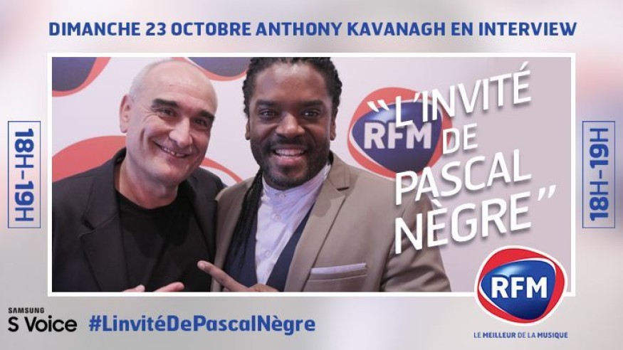 Dimanche 23 octobre : Anthony Kavanagh est l’invité de Pascal Nègre