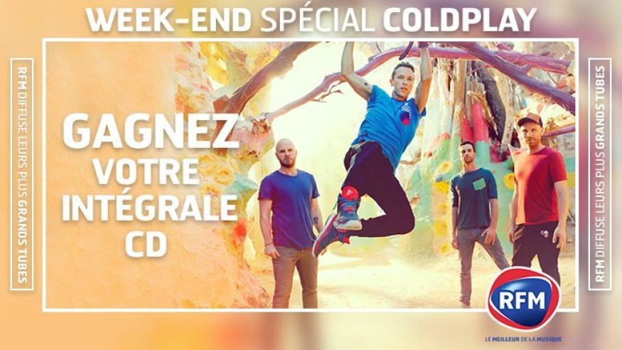 Ce weekend, Coldplay est à l’honneur sur RFM