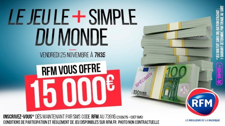 Vendredi 25 novembre : 15.000 euros à gagner dans «Le jeu le plus simple du monde» !