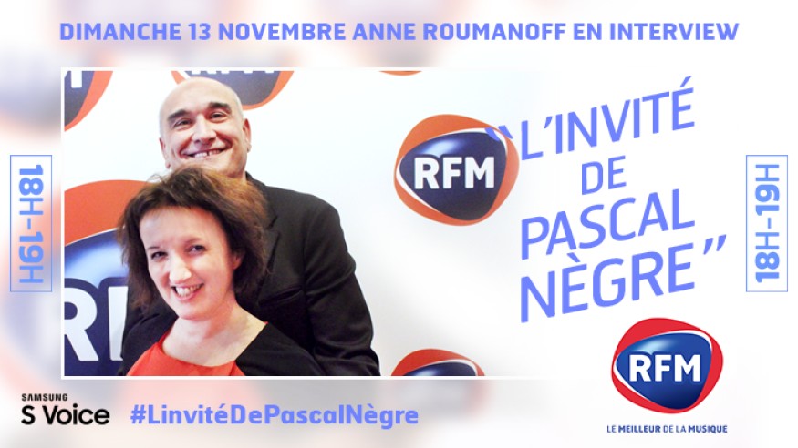 Dimanche 13  novembre, Anne Roumanoff est l’invitée de Pascal Nègre