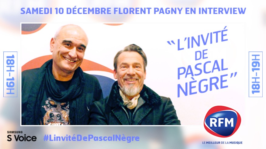 Samedi 10 décembre, Florent Pagny est l’invité de Pascal Nègre