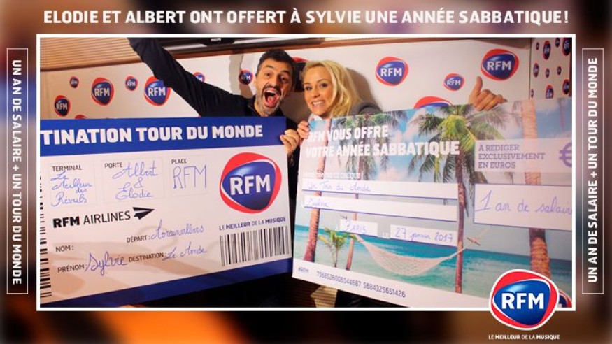 Sylvie est la grande gagnante de l'Année Sabbatique RFM !