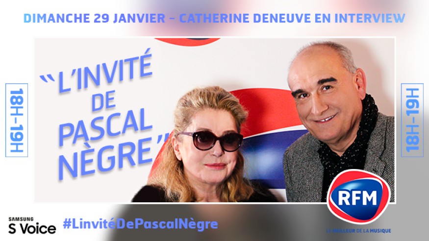 Dimanche 29 janvier, Catherine Deneuve est l’invitée de Pascal Nègre