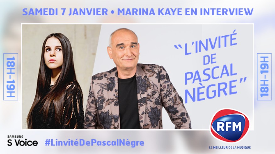 Samedi 7 janvier, Marina Kaye est l’invitée de Pascal Nègre