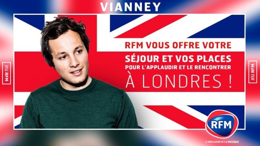 Gagnez votre séjour à Londres pour assister au concert de Vianney !