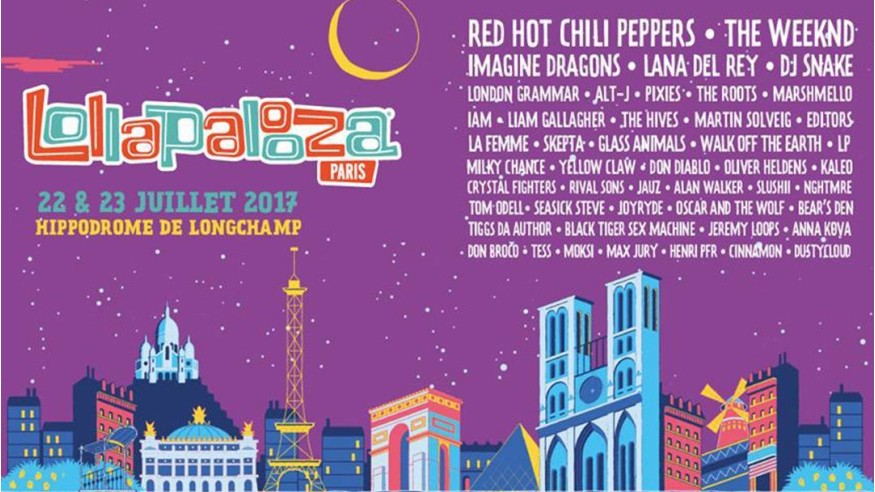 Red Hot Chili Peppers, The Weeknd, Pixies, Lana Del Rey à l'affiche du Lollapalooza Paris