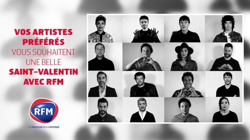 POUR LA SAINT-VALENTIN RFM RÉUNIT 15 ARTISTES POUR UNE DÉCLARATION D'AMOUR UNIQUE !