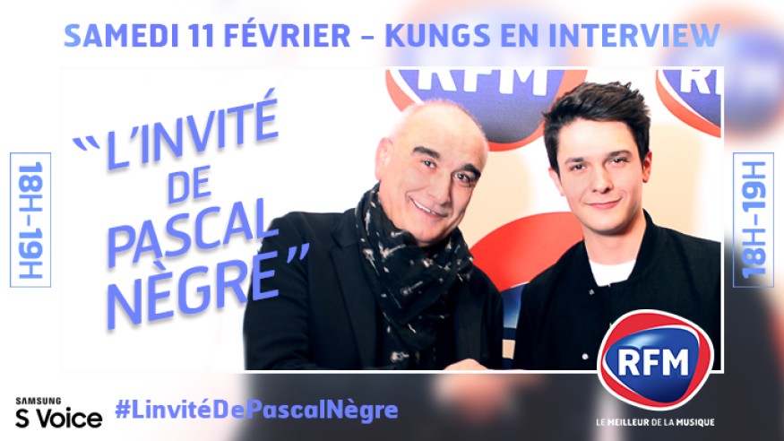 Samedi 11 février, Kungs est l'invité de Pascal Nègre !