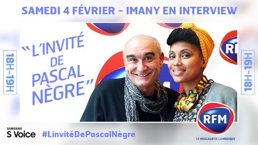 Samedi 4 février, Imany est l’invitée de Pascal Nègre