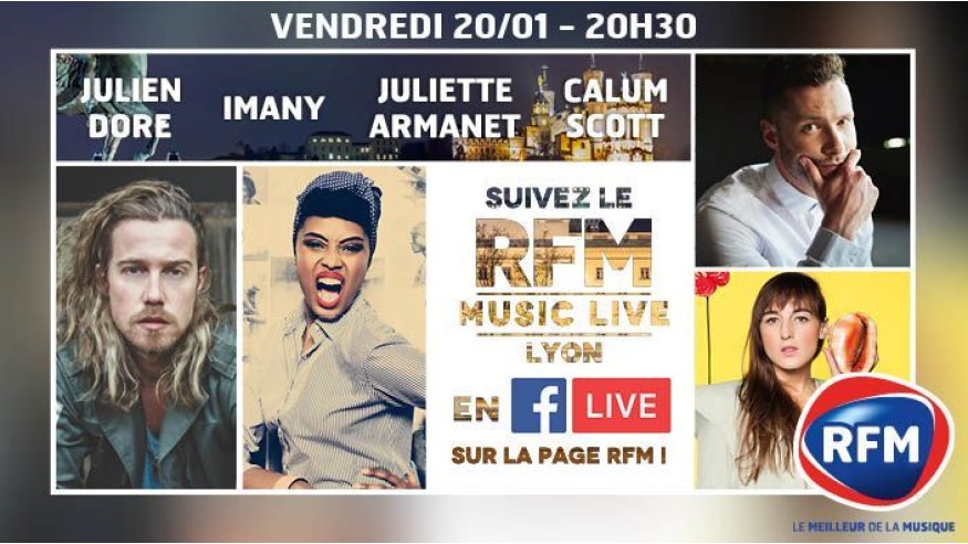 Vendredi 20 janvier, à 20h30 : Julien Doré, Imany, Juliette Armanet et Calum Scott en Facebook live
