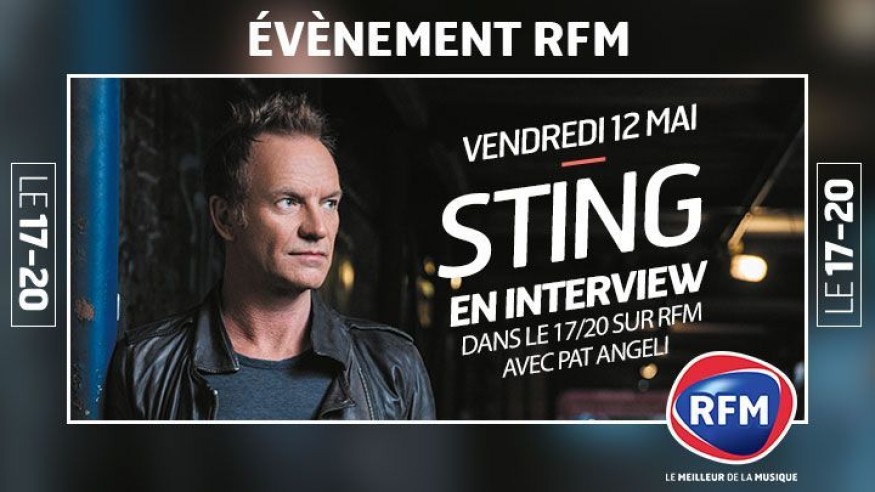 Vendredi 12 mai, à 19h : Pat Angeli reçoit Sting !