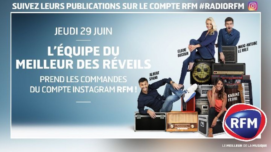 L’ÉQUIPE DU MEILLEUR DES RÉVEILS PREND LES COMMANDES DU COMPTE INSTAGRAM RFM