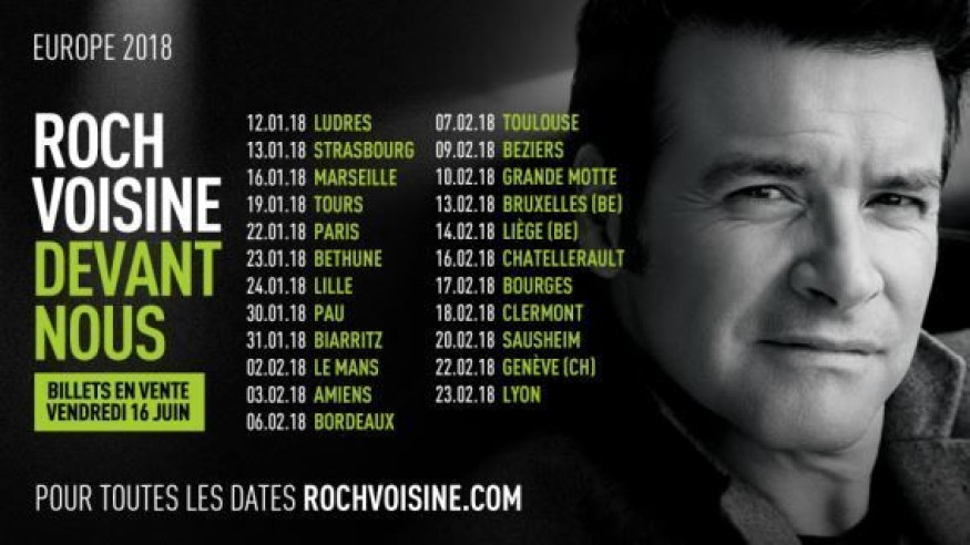 Roch Voisine annonce une tournée dans toute la France, Suisse et Belgique !