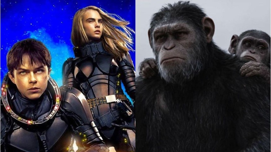 Box-office français : «La Planète des singes» et «Valérian» toujours au coude à coude