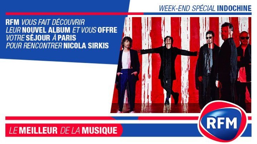 Weekend Spécial Indochine : gagnez votre séjour à Paris pour rencontrer Nicola Sirkis !