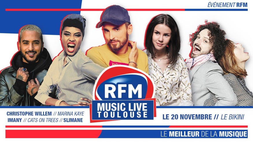 Lundi 20 novembre : RFM Music Live au Bikini de Toulouse