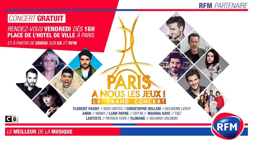 Vendredi, la ville de Paris organisera un concert gratuit pour célébrer l’obtention des JO 2024 !