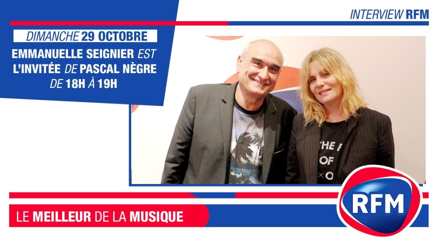 Dimanche 29 octobre : Emmanuelle Seigner est l'invitée de Pascal Nègre !
