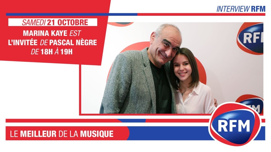 Samedi 21 octobre : Marina Kaye est l'invitée de Pascal Nègre