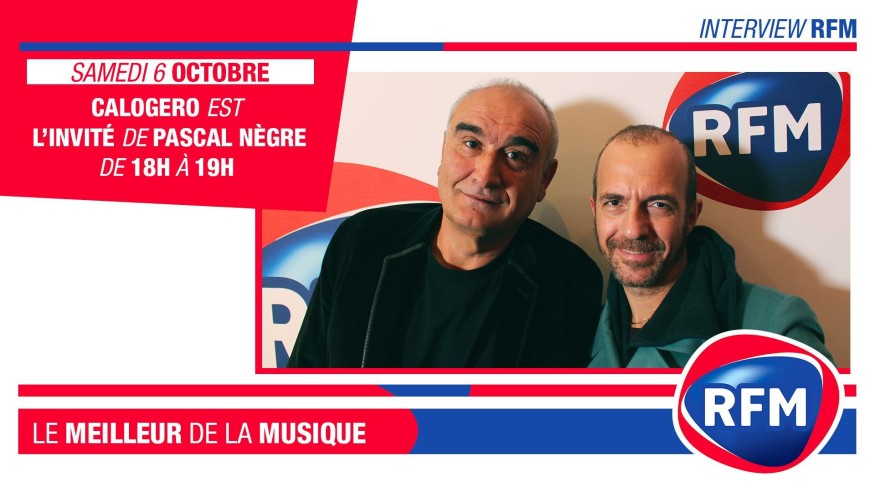 Samedi 7 octobre : Calogero est l’invité de Pascal Nègre