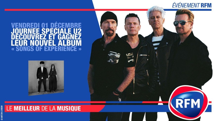 Vendredi 1er décembre : journée spéciale U2 sur RFM !