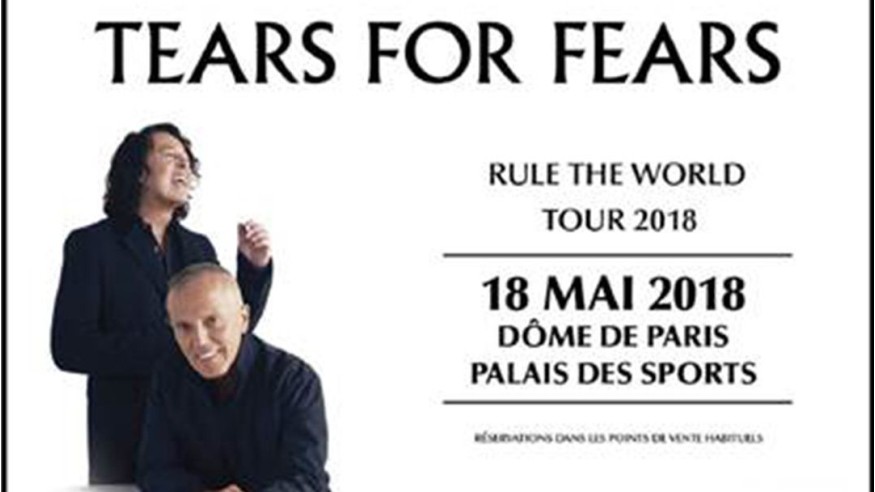 Tears For Fears annonce un concert au Dôme de Paris le 18 mai 2018 !